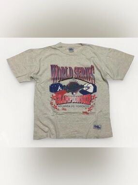 1992 Toronto Blue Jays T-shirt Vintage Single Stitch MLB Chalk Line Size Large